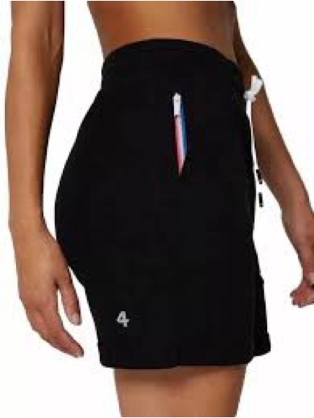 Fourlaps NWT Black Rush Running Short S